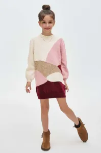 Dívčí šaty Mayoral fialová barva, mini, oversize #5690667