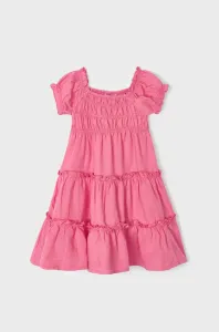 Dívčí šaty Mayoral růžová barva, mini #5230832