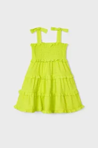 Dívčí šaty Mayoral zelená barva, mini #5870402