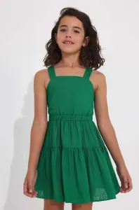 Dívčí šaty Mayoral zelená barva, mini #5689483