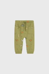 Kojenecké kalhoty Mayoral zelená barva, s potiskem #4731567