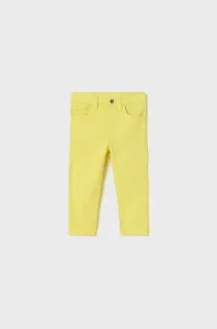Kojenecké kalhoty Mayoral žlutá barva, hladké #4658323
