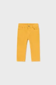 Kojenecké kalhoty Mayoral žlutá barva, hladké #5963954
