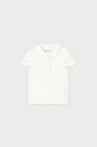 Kojenecké tričko Mayoral bílá barva, s límečkem