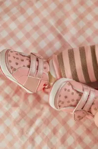 Dětské boty Mayoral Newborn růžová barva #4304641