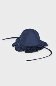 Oboustranný bavlněný dětský klobouk Mayoral Newborn tmavomodrá barva #4938406