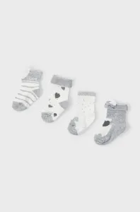 Dětské ponožky Mayoral Newborn ( 4-pak) šedá barva
