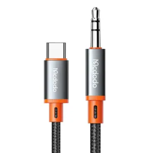 Mcdodo CA-900 Kabel USB-C na mini jack 3,5 mm AUX, 1,8 m (černý)