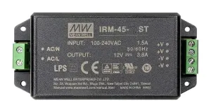 Mean Well Irm-45-24St Power Supply, Ac-Dc, 24V, 1.9A