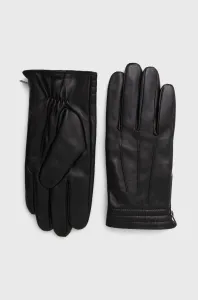 Kožené rukavice Medicine pánské, černá barva #3840973