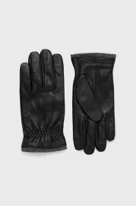 Kožené rukavice Medicine pánské, černá barva #3947738