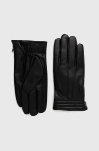 Kožené rukavice Medicine pánské, černá barva #4087388