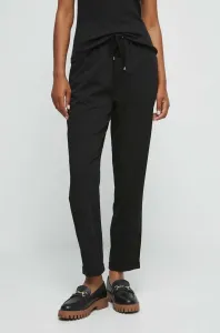 Kalhoty Medicine dámské, černá barva, jednoduché, high waist #5678568
