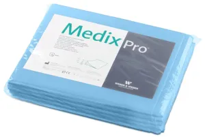 MedixPro Nepropustné prostěradlo třívrstvé, 100% celulóza, 210 x 77 cm, borůvka, 5 ks