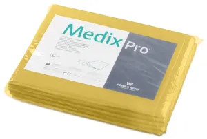 MedixPro Nepropustné prostěradlo třívrstvé, 100% celulóza, 210 x 77 cm, citron, 5 ks