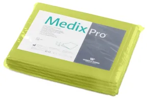 MedixPro Nepropustné prostěradlo třívrstvé, 100% celulóza, 210 x 77 cm, limetka, 5 ks
