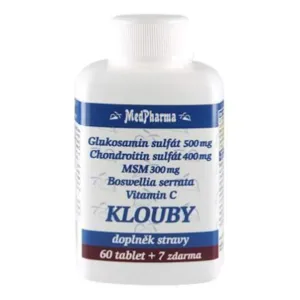 MedPharma Glukosamin sulfát (chondroitin, MSM, kurkuma) KLOUBY - 67 tbl