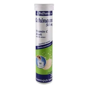 MedPharma Echinacea 50 mg + vit.C + zinek, 20 šumivých tablet #1158813