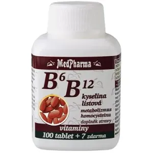 MedPharma B6 B12 + kyselina listová - 107 tbl