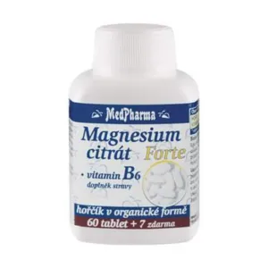 MedPharma Magnesium citrát Forte + vitamín B6 60 + 7 tablet ZDARMA