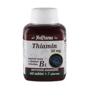 MedPharma Thiamin 50 mg – doplněk stravy s obsahem vitamínu B1 60 tbl. + 7 tbl. ZDARMA