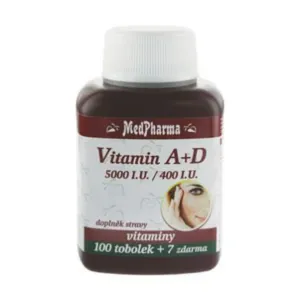 MedPharma Vitamín A + D (5000 I.U./400 I.U.) 100 + 7 tablet ZDARMA