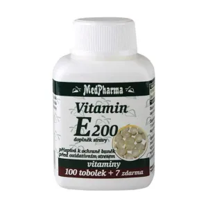 MedPharma Vitamín E 200 100 tob. + 7 tob. ZDARMA