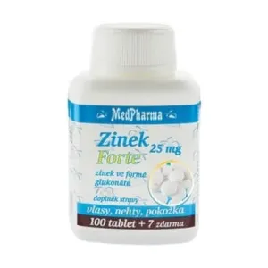 MedPharma Zinek 25 mg Forte ve formě glukonátu 107 tablet