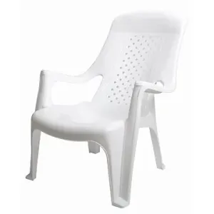 MEGAPLAST Židle zahradní CLUB plast, bílá