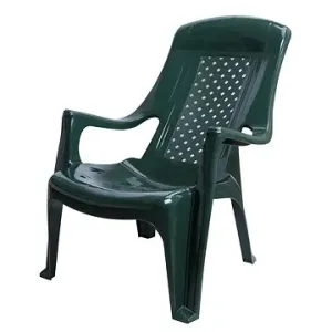 MEGAPLAST Židle zahradní CLUB plast, tmavě zelená