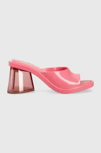 Pantofle Melissa Candy Ad dámské, růžová barva, na podpatku