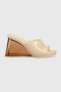 Pantofle Melissa MELISSA DARLING AD dámské, béžová barva, na klínku, M.33805.K851 #5009393