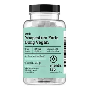 Mentis Ostropestřec Forte 400mg Vegan, 60 kapslí