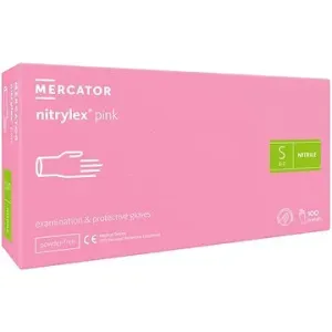MERCATOR MEDICAL Nitrylex Pink růžové, 100 ks, vel. S