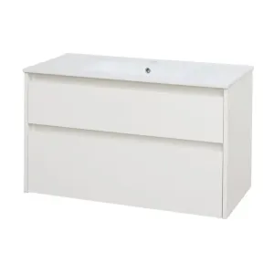 MEREO Opto, koupelnová skříňka s keramickým umyvadlem 101 cm, bílá CN912 #4518586