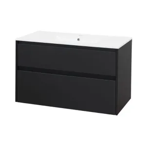 MEREO Opto, koupelnová skříňka s keramickým umyvadlem 101 cm, černá CN942 #4518603