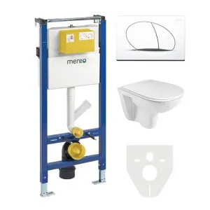 MEREO WC komplet pro sádrokarton s příslušenstvím MM02SETR #4519437