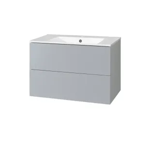 MEREO Aira, koupelnová skříňka s keramickým umyvadlem 81 cm, šedá CN731 #2582029