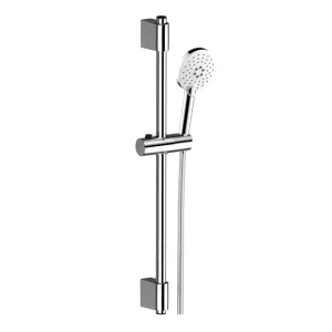 MEREO Sprchová souprava, třípolohová sprcha, posuvný držák, šedostříbrná hadice CB930B #4520019