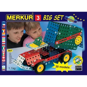 MERKUR 3 30 modelů 307ks v krabici 36x26,5x5,5cm