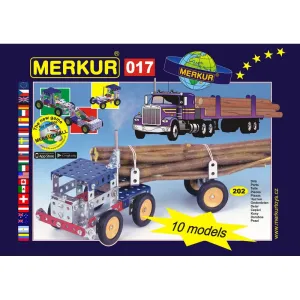 MERKUR Kamion 017 Stavebnice 10 modelů 202ks v krabici 26x18x5cm