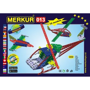 MERKUR Vrtulník 013 Stavebnice 10 modelů 222ks v krabici 26x18x5cm