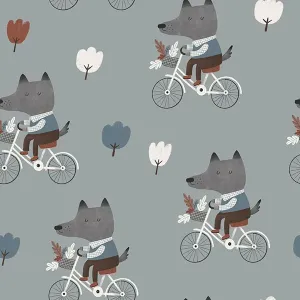 Bambusový úplet Milano vlk na kole