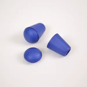 Plastová koncovka na šňůrku 4 mm tmavě modrá - balení 10 ks