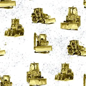 Úplet Takoy malované traktory zlaté