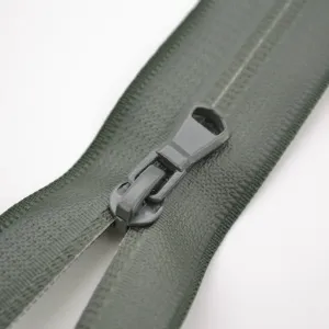 Zip Sarah voděodolný dělitelný 5mm - khaki 55 cm