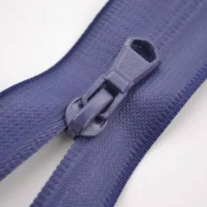Zip Sarah voděodolný dělitelný 5mm - modrá 55 cm