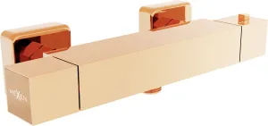 MEXEN Cube termostatická sprchová baterie růžové zlato 77200-60