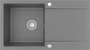 MEXEN Leo granitový dřez s odkapávačem 900x500 mm, šedá 6501901010-71