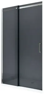 MEXEN OMEGA posuvné dveře 130x190 cm 8 mm chrom, grey se sadou pro niku 825-130-000-01-40